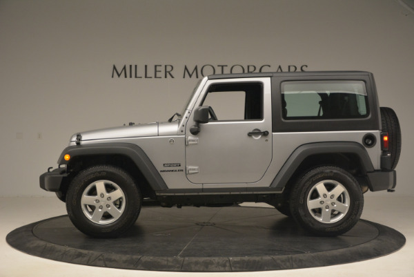 Used 2015 Jeep Wrangler Sport for sale Sold at Bentley Greenwich in Greenwich CT 06830 3