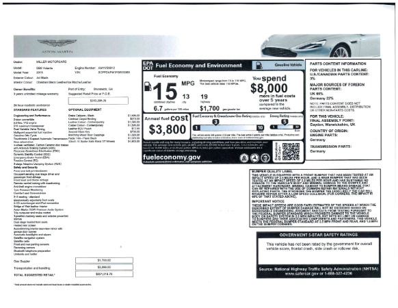 Used 2015 Aston Martin DB9 Volante for sale Sold at Bentley Greenwich in Greenwich CT 06830 25