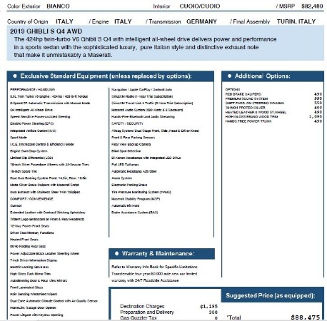 New 2019 Maserati Ghibli S Q4 for sale Sold at Bentley Greenwich in Greenwich CT 06830 26