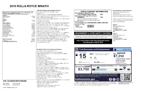 Used 2015 Rolls-Royce Wraith for sale Sold at Bentley Greenwich in Greenwich CT 06830 25