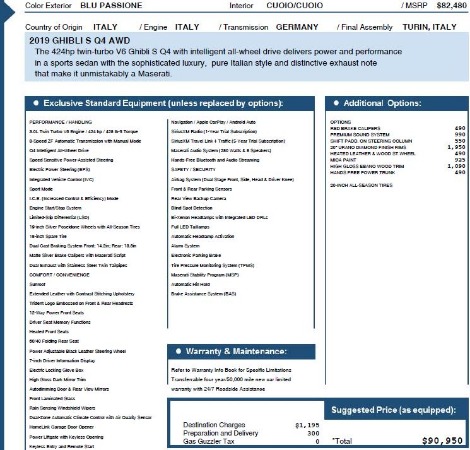 Used 2019 Maserati Ghibli S Q4 for sale Sold at Bentley Greenwich in Greenwich CT 06830 24