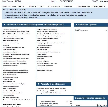 New 2019 Maserati Ghibli S Q4 for sale Sold at Bentley Greenwich in Greenwich CT 06830 27