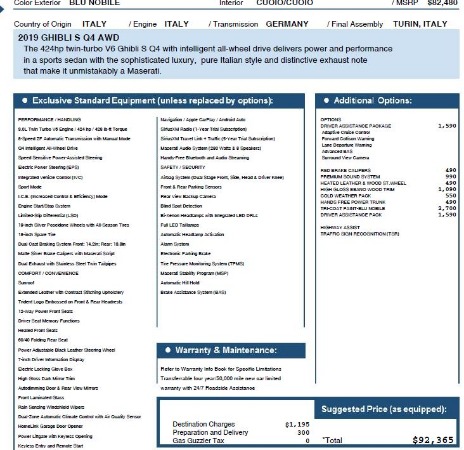 New 2019 Maserati Ghibli S Q4 for sale Sold at Bentley Greenwich in Greenwich CT 06830 27