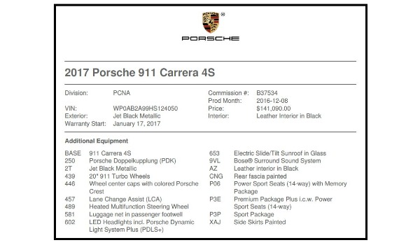 Used 2017 Porsche 911 Carrera 4S for sale Sold at Bentley Greenwich in Greenwich CT 06830 21