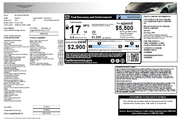 Used 2016 Aston Martin Rapide S for sale Sold at Bentley Greenwich in Greenwich CT 06830 27