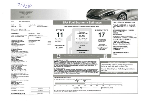 Used 2009 Aston Martin DBS Coupe for sale Sold at Bentley Greenwich in Greenwich CT 06830 26