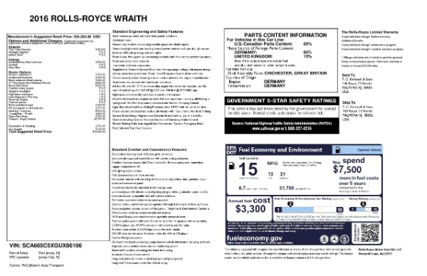 Used 2016 Rolls-Royce Wraith for sale Sold at Bentley Greenwich in Greenwich CT 06830 28