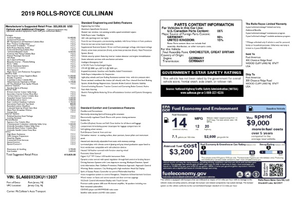 Used 2019 Rolls-Royce Cullinan for sale $276,900 at Bentley Greenwich in Greenwich CT 06830 27