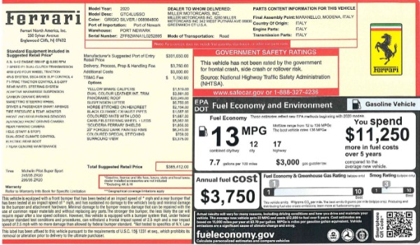Used 2020 Ferrari GTC4Lusso for sale Sold at Bentley Greenwich in Greenwich CT 06830 23