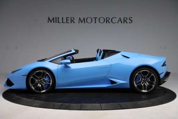 Used 2016 Lamborghini Huracan LP 610-4 Spyder for sale Sold at Bentley Greenwich in Greenwich CT 06830 3