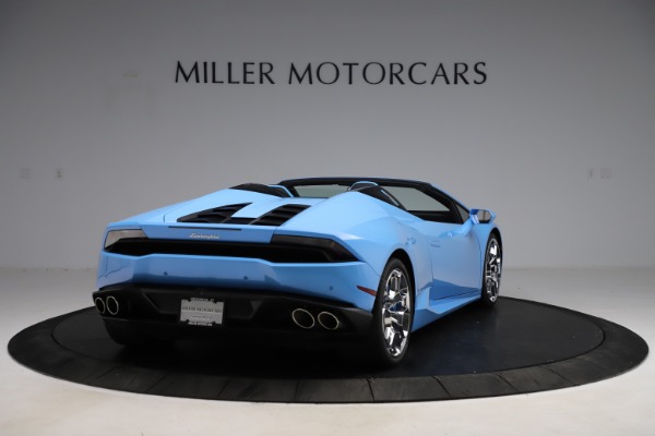 Used 2016 Lamborghini Huracan LP 610-4 Spyder for sale Sold at Bentley Greenwich in Greenwich CT 06830 7