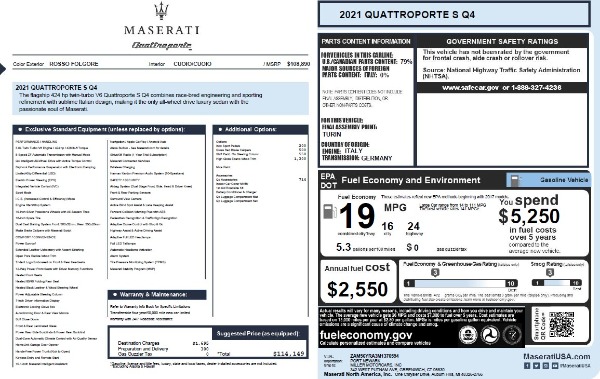 New 2021 Maserati Quattroporte S Q4 for sale Sold at Bentley Greenwich in Greenwich CT 06830 26