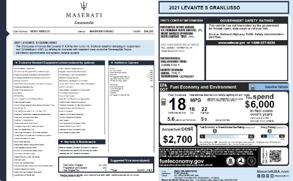 New 2021 Maserati Levante S Q4 GranLusso for sale Sold at Bentley Greenwich in Greenwich CT 06830 26