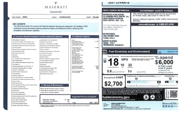 New 2021 Maserati Levante for sale Sold at Bentley Greenwich in Greenwich CT 06830 2