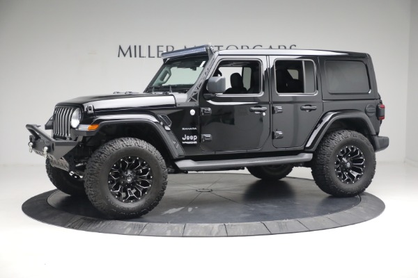 Used 2020 Jeep Wrangler Unlimited Sahara for sale Sold at Bentley Greenwich in Greenwich CT 06830 3