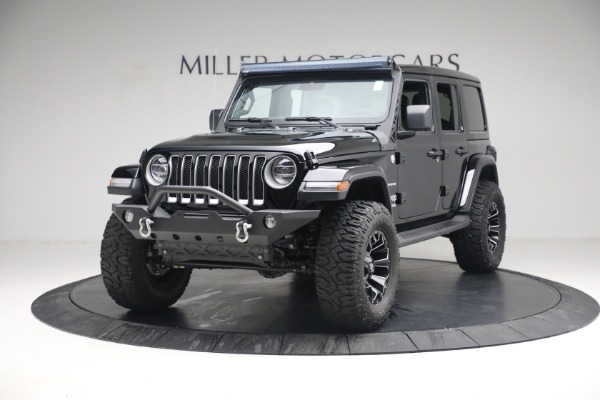 Used 2020 Jeep Wrangler Unlimited Sahara for sale Sold at Bentley Greenwich in Greenwich CT 06830 1