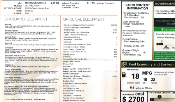 New 2022 McLaren GT Luxe for sale Sold at Bentley Greenwich in Greenwich CT 06830 23