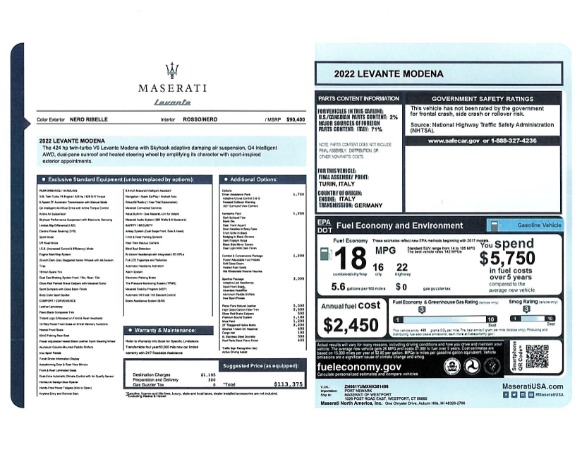 New 2022 Maserati Levante Modena for sale Sold at Bentley Greenwich in Greenwich CT 06830 20