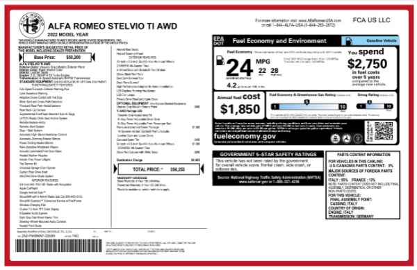New 2022 Alfa Romeo Stelvio Ti for sale Sold at Bentley Greenwich in Greenwich CT 06830 21