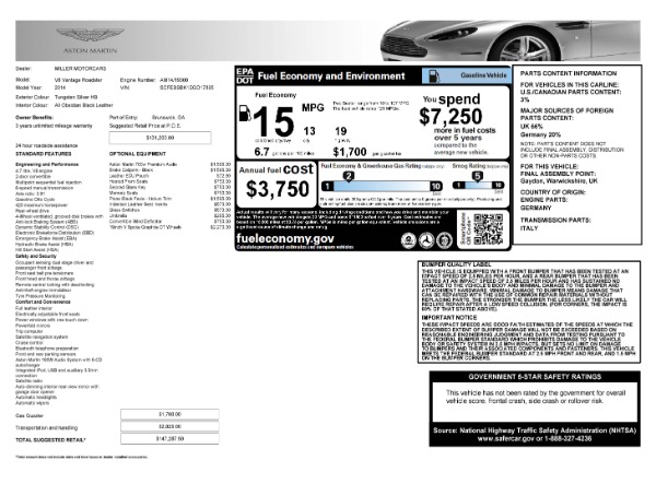 Used 2014 Aston Martin V8 Vantage Roadster for sale Sold at Bentley Greenwich in Greenwich CT 06830 28