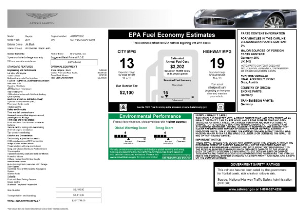 Used 2011 Aston Martin Rapide for sale Sold at Bentley Greenwich in Greenwich CT 06830 27