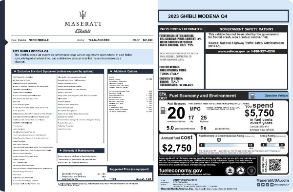 New 2023 Maserati Ghibli Modena Q4 for sale Sold at Bentley Greenwich in Greenwich CT 06830 26