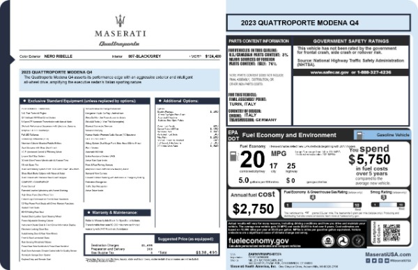 New 2023 Maserati Quattroporte Modena Q4 for sale Sold at Bentley Greenwich in Greenwich CT 06830 28