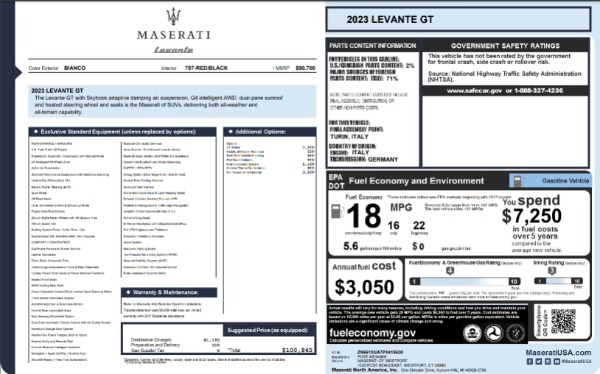 New 2023 Maserati Levante GT for sale $87,270 at Bentley Greenwich in Greenwich CT 06830 26