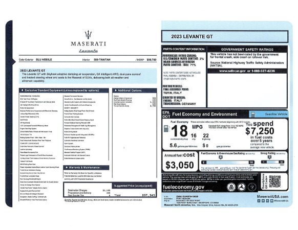 New 2023 Maserati Levante GT for sale Sold at Bentley Greenwich in Greenwich CT 06830 28