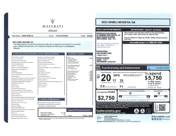 Used 2023 Maserati Ghibli Modena Q4 for sale $58,900 at Bentley Greenwich in Greenwich CT 06830 25