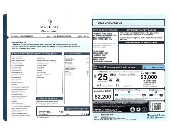 Used 2023 Maserati Grecale GT for sale $40,900 at Bentley Greenwich in Greenwich CT 06830 25
