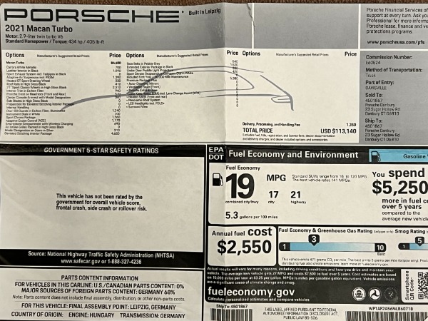 Used 2021 Porsche Macan Turbo for sale $84,900 at Bentley Greenwich in Greenwich CT 06830 25