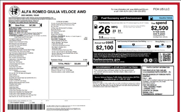 New 2023 Alfa Romeo Giulia Veloce for sale Sold at Bentley Greenwich in Greenwich CT 06830 23