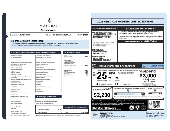 New 2023 Maserati Grecale Modena for sale $79,995 at Bentley Greenwich in Greenwich CT 06830 24