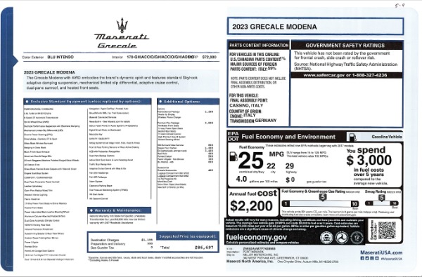 New 2023 Maserati Grecale Modena for sale Sold at Bentley Greenwich in Greenwich CT 06830 24