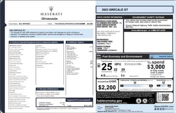 New 2023 Maserati Grecale GT for sale $73,597 at Bentley Greenwich in Greenwich CT 06830 21