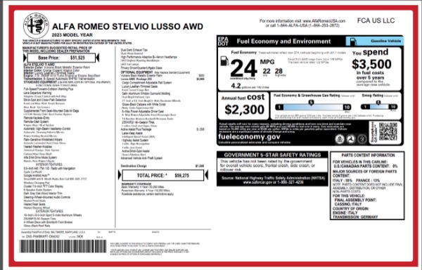 New 2023 Alfa Romeo Stelvio Ti Lusso for sale Sold at Bentley Greenwich in Greenwich CT 06830 25