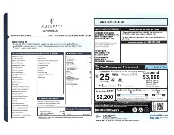 New 2023 Maserati Grecale GT for sale $73,597 at Bentley Greenwich in Greenwich CT 06830 21
