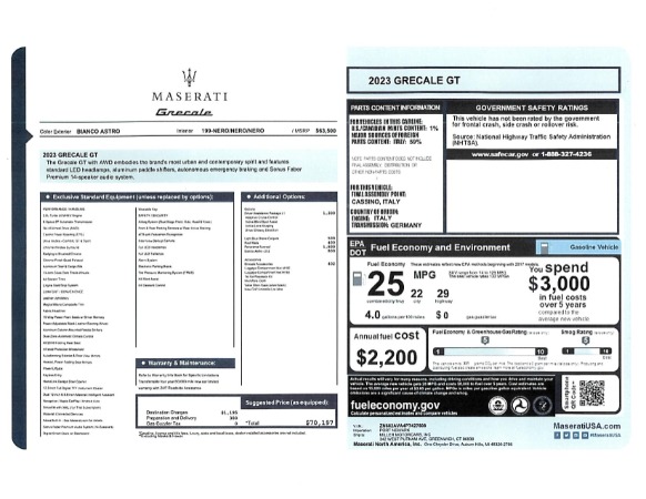 New 2023 Maserati Grecale GT for sale Sold at Bentley Greenwich in Greenwich CT 06830 23