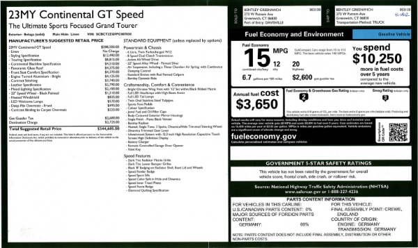 New 2023 Bentley Continental GT Speed for sale $344,605 at Bentley Greenwich in Greenwich CT 06830 25