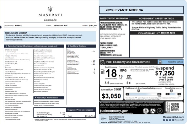 New 2023 Maserati Levante Modena for sale $110,716 at Bentley Greenwich in Greenwich CT 06830 23