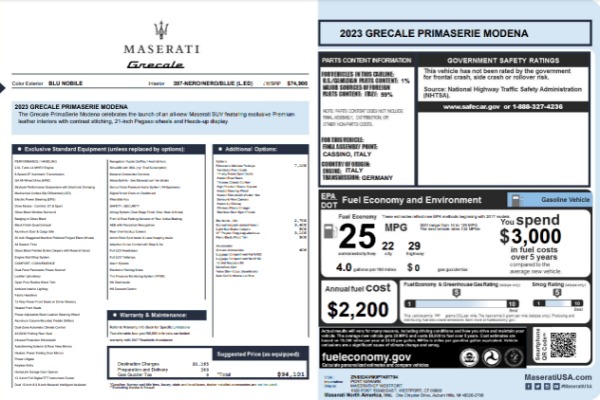 Used 2023 Maserati Ghibli Modena Q4 | Greenwich, CT