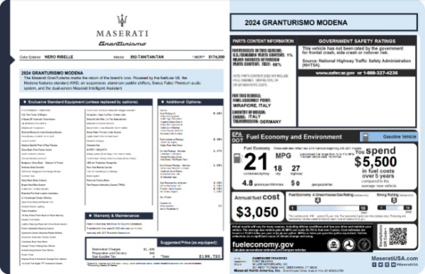 New 2024 Maserati GranTurismo Modena for sale $199,720 at Bentley Greenwich in Greenwich CT 06830 27