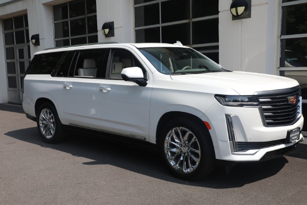 Used 2021 Cadillac Escalade ESV Premium Luxury Platinum for sale Sold at Bentley Greenwich in Greenwich CT 06830 6