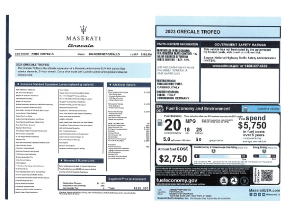 New 2023 Maserati Grecale Trofeo for sale $125,057 at Bentley Greenwich in Greenwich CT 06830 28
