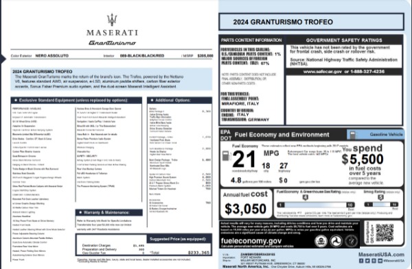 New 2024 Maserati GranTurismo Trofeo for sale Sold at Bentley Greenwich in Greenwich CT 06830 25