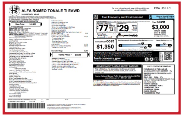 New 2024 Alfa Romeo Tonale Ti for sale Sold at Bentley Greenwich in Greenwich CT 06830 27