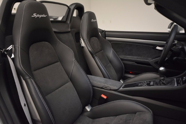 Used 2016 Porsche Boxster Spyder for sale Sold at Bentley Greenwich in Greenwich CT 06830 25