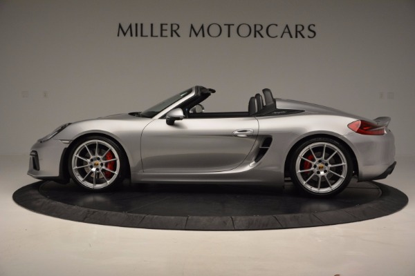 Used 2016 Porsche Boxster Spyder for sale Sold at Bentley Greenwich in Greenwich CT 06830 3