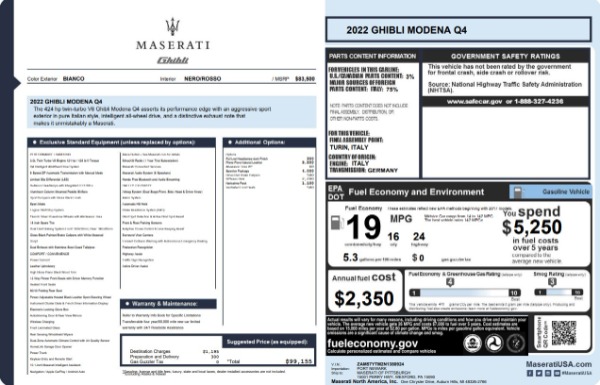 Used 2022 Maserati Ghibli Modena Q4 for sale $37,900 at Bentley Greenwich in Greenwich CT 06830 22